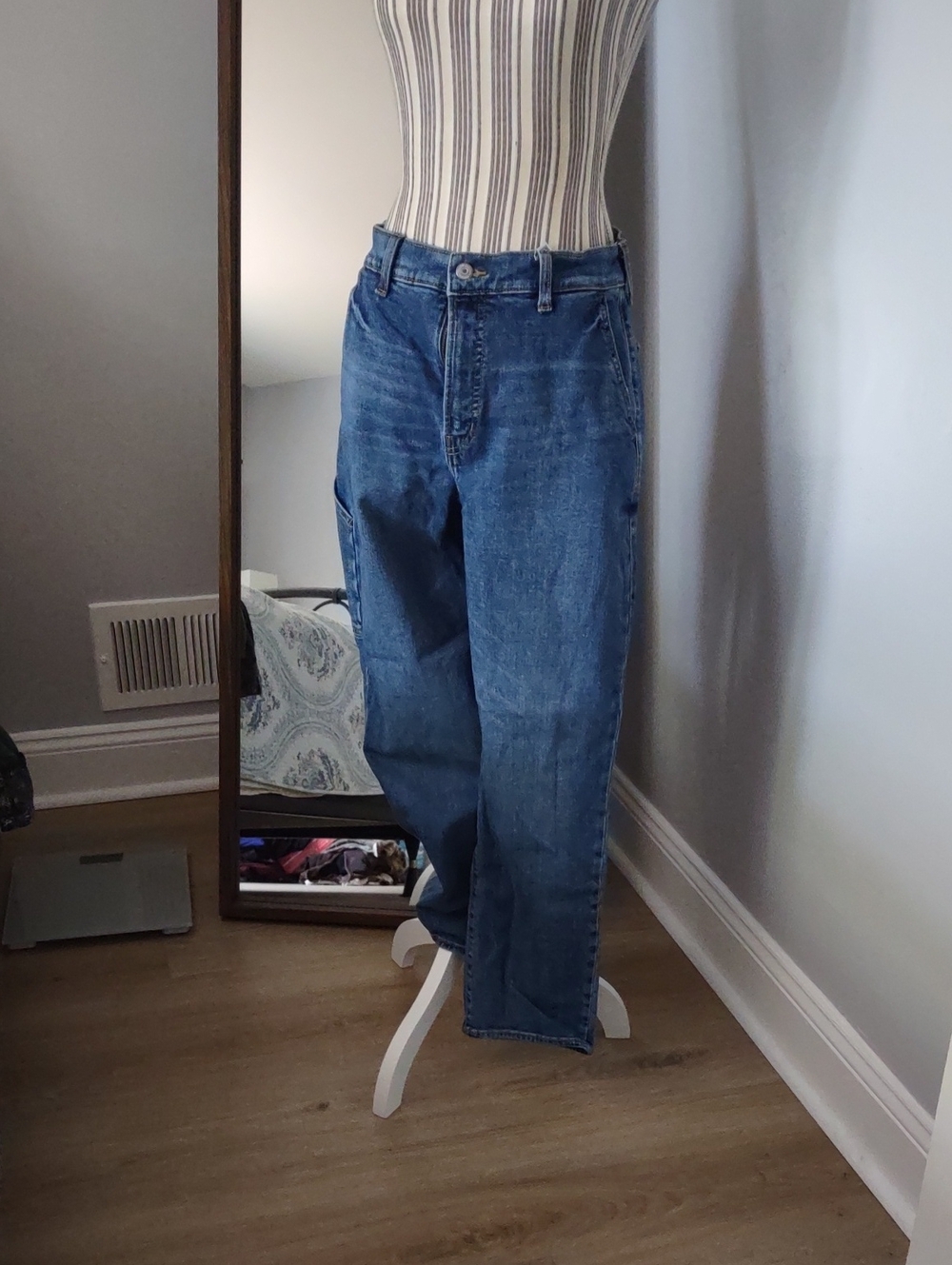 Old Navy Workwear Sky Hi Straight Jeans Ladies Size 12